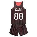 Customized Opromo Reversible Basketball Jersey & Shorts with Printed Number